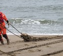 Акваторию залива Чайво очистили от брошенных рыболовных сетей