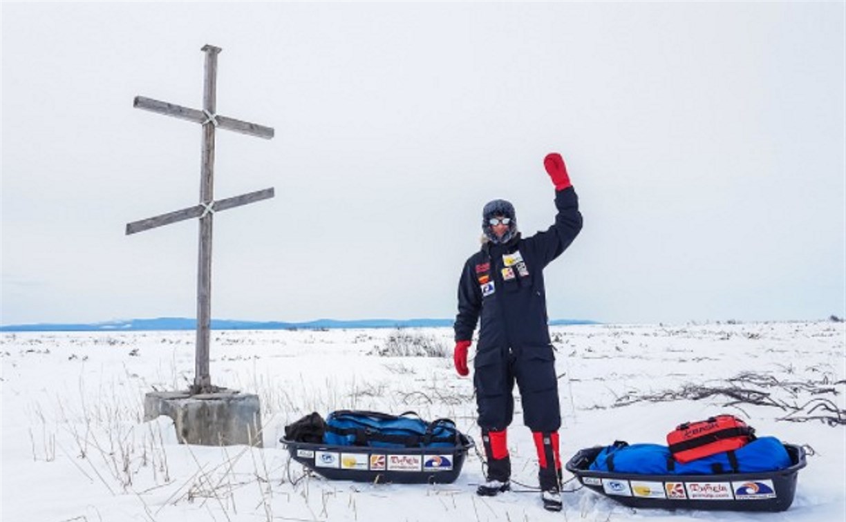 Путешественник из Хабаровска собирается дойти до Сахалина на лыжах и с ножом