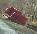 Мусоровоз вылетел с дороги за Весточкой 