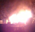 Частный дом дотла сгорел в Корсакове