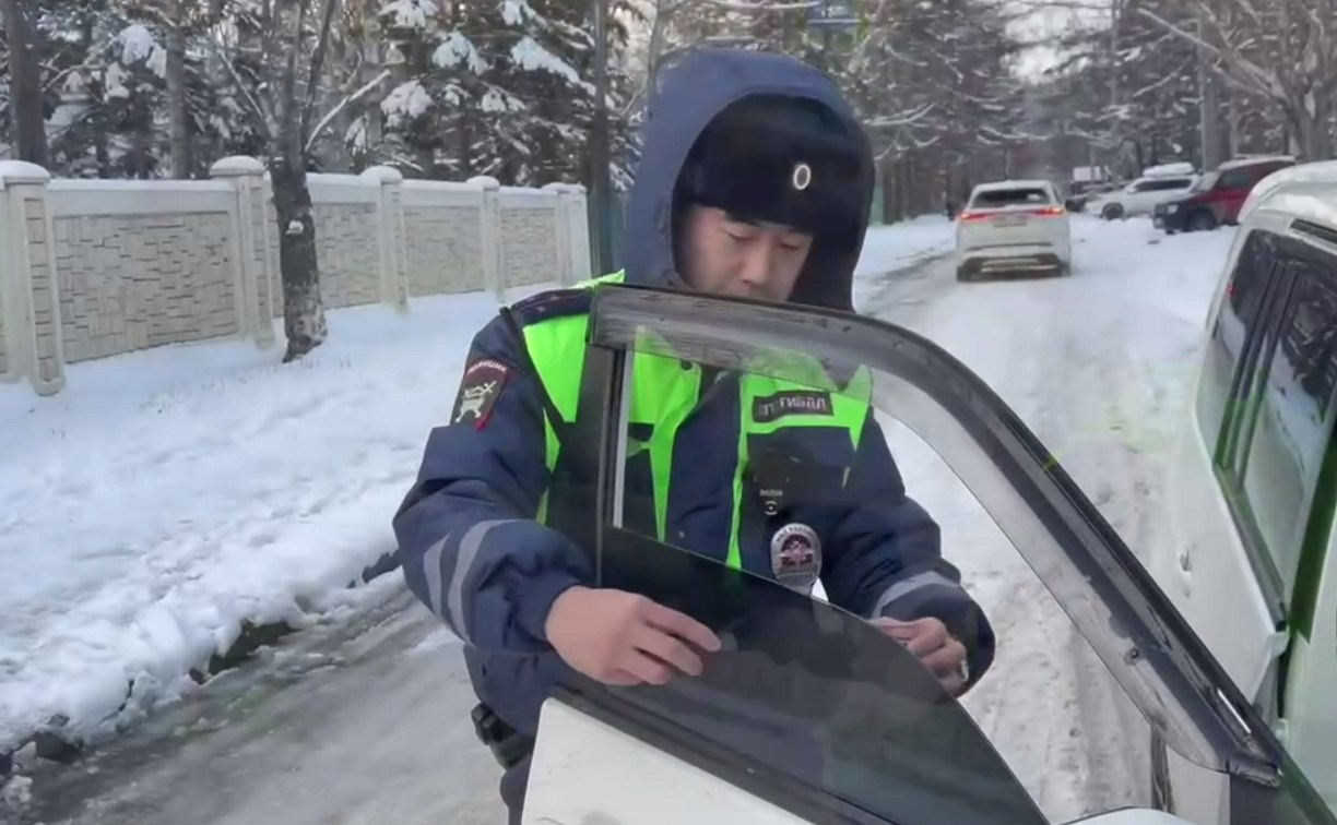 Водителей с каркасными сетками на авто оштрафовали в Южно-Сахалинске