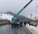 На трассе Южно-Сахалинск - Холмск из-за утренней аварии вечером образовалась большая пробка
