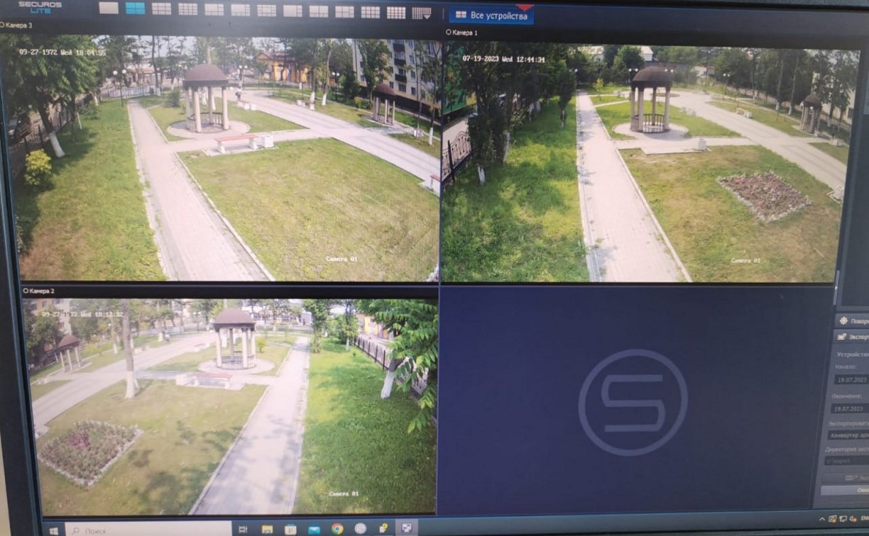 В Углегорском районе заработали новые камеры видеонаблюдения