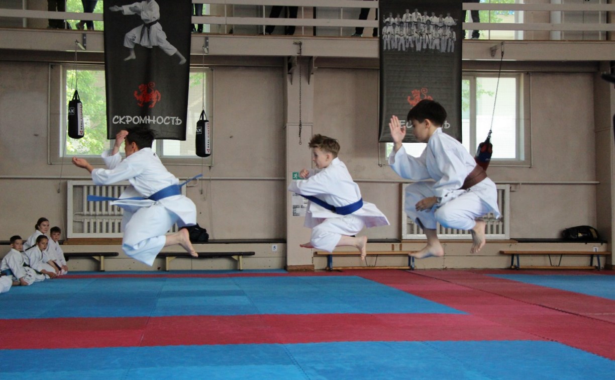 Спортсменки из Японии провели мастер-класс для сахалинских каратистов