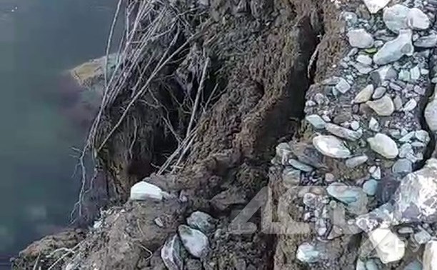 "Меня скоро смоет": река в Южно-Сахалинске рушит берег и подходит к частному дому