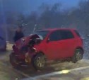 Авария в районе психбольницы в Южно-Сахалинске: автомобили разлетелись по обочинам