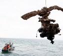 Двигатель погибшего советского истребителя подняли со дна моря у берегов Сахалина