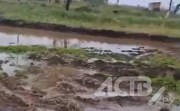 Дом окружен болотом: лужи появились во дворах жителей Нового при строительстве дороги