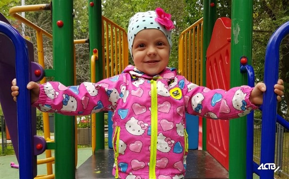 Злокачественную опухоль удалили у двухлетней сахалинки Василисы Ивановой