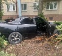 Три человека пострадали в седане, врезавшемся в дерево в Южно-Сахалинске