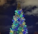 Жители Лугового пожаловались на новогоднюю ёлку "без макушки"