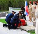 На Сахалине захоронили останки безымянного воина, найденные на склоне сопки Плоская