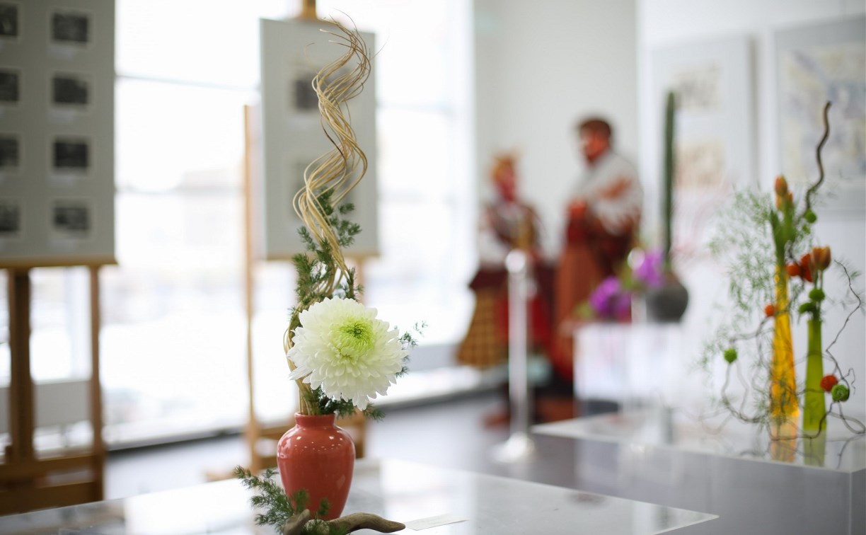 Выставку икебаны открыли в Южно-Сахалинске
