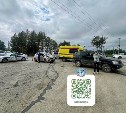 Девушка с ребёнком пострадали в аварии в Южно-Сахалинске