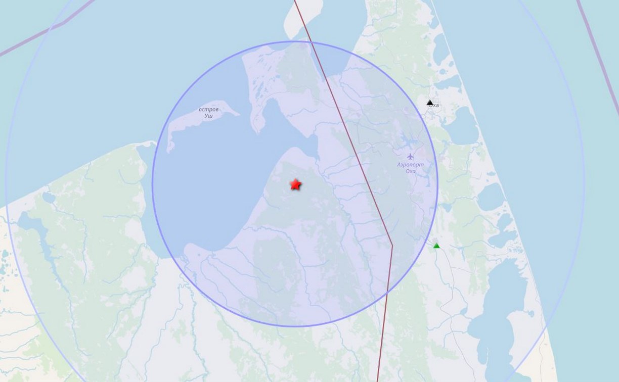 Землетрясение с магнитудой 3,9 произошло на севере Сахалина