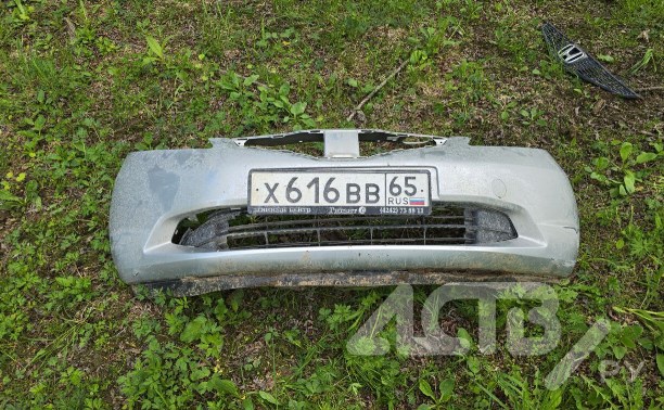 В реке на территории СНТ "Мечта" найдена брошенная "Хонда Фит"