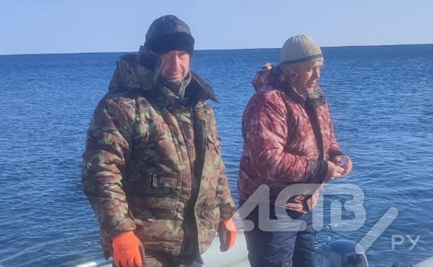 Сахалинских рыбаков спасли с оторвавшейся льдины в Макаровском районе