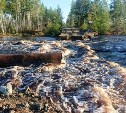 В Амурской области река смыла дорогу вместе с трубами