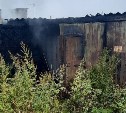 Появились кадры пожара у детского сада в Аниве