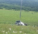 Угнанный автомобиль разбили в пригороде Южно-Сахалинска