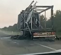 Фура с БПЛА сгорела в Амурской области