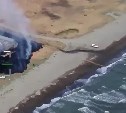 Крупное возгорание удалось обнаружить дроном возле Песчанского