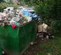 Сахалинцы жалуются на скопление мусора возле контейнеров
