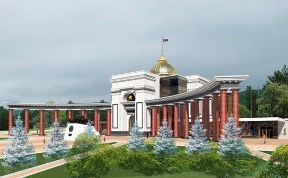 Центральный фасад мемориала на площади Победы в Южно-Сахалинске откроют 25 августа