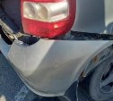Неизвестный автомобиль врезался в "Хонду" на парковке в Южно-Сахалинске и скрылся - поиск очевидцев 