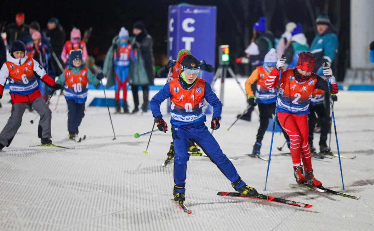 "Сахалинская лыжня" прошла в новом вечернем формате