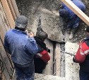 Работы по восстановлению сетей теплоснабжения завершаются в Корсакове 