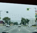Светофор отключился в Южно-Сахалинске из-за повреждённого во время ремонта кабеля