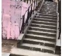 Жители двора в Долинске вместо новой лестницы получили водопад