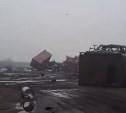 Погром и серьёзный урон: видео пострадавшего от цунами рыбзавода в Северо-Курильске