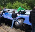 На юге Сахалина в ДТП с рейсовым автобусом пострадали пассажиры