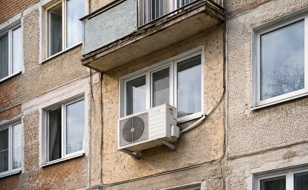 Собственникам квартир запретили самовольно устанавливать кондиционеры в окнах и на балконах