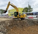 На ремонтируемый участок пр. Мира в Южно-Сахалинске вывели 36 единиц техники 