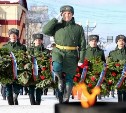 В День защитника Отечества к Вечному огню в Южно-Сахалинске возложат цветы