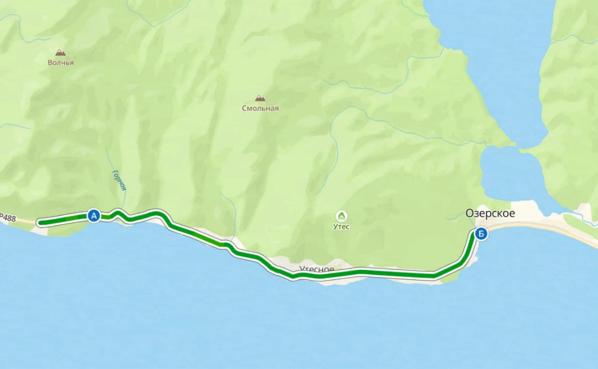 На трассе Корсаков-Новиково началась подготовка реконструкции участка до Озёрского