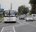 В Южно-Сахалинске выделенная полоса позволяет автобусам ездить в два раза быстрее