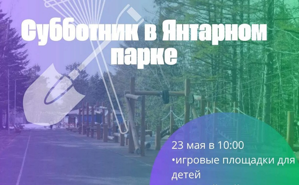 Жителей Долинского района приглашают на большой субботник в парк "Янтарный"