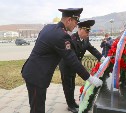 Память сотрудников ОВД, погибших при исполнении служебного долга, почтили в Южно-Сахалинске 