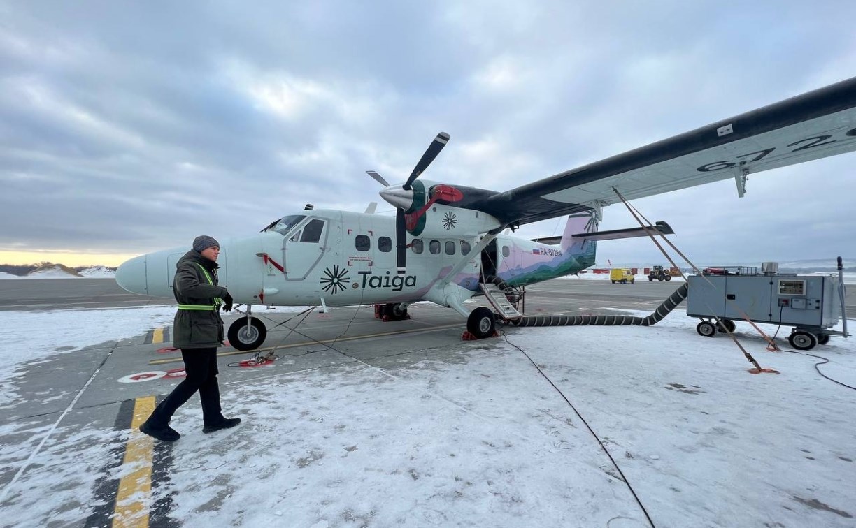 В аэропорту Южно-Сахалинска задержаны 11 рейсов