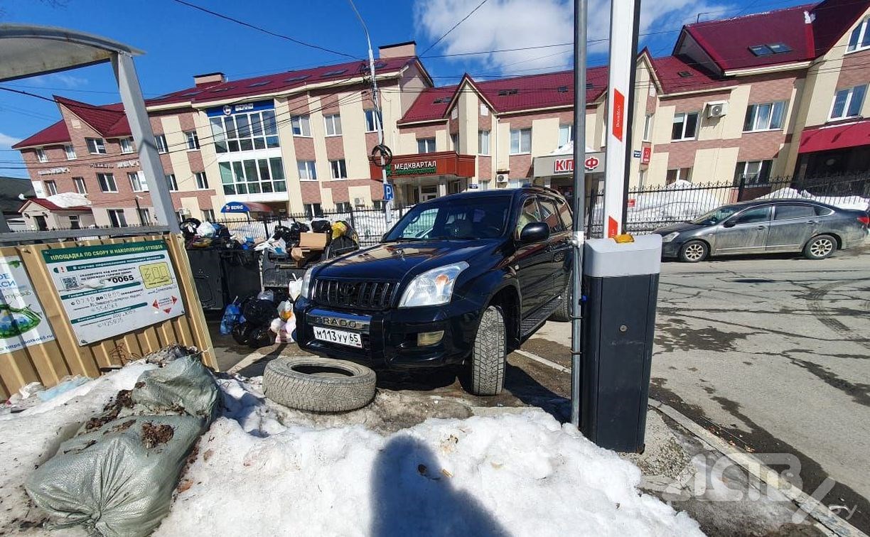 "Подснежники" заполонили Южно-Сахалинск: с приходом весны автохамы атакуют тротуары