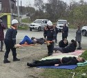 Спасение пострадавших в жёсткой аварии отработали сотрудники сахалинских экстренных служб 