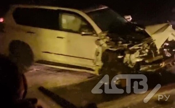 Дополнительные кадры с места страшного ДТП в Долинском районе: погибли мужчина и женщина
