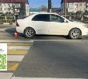 В Ново-Александровске Toyota Corolla сбила сахалинку на переходе