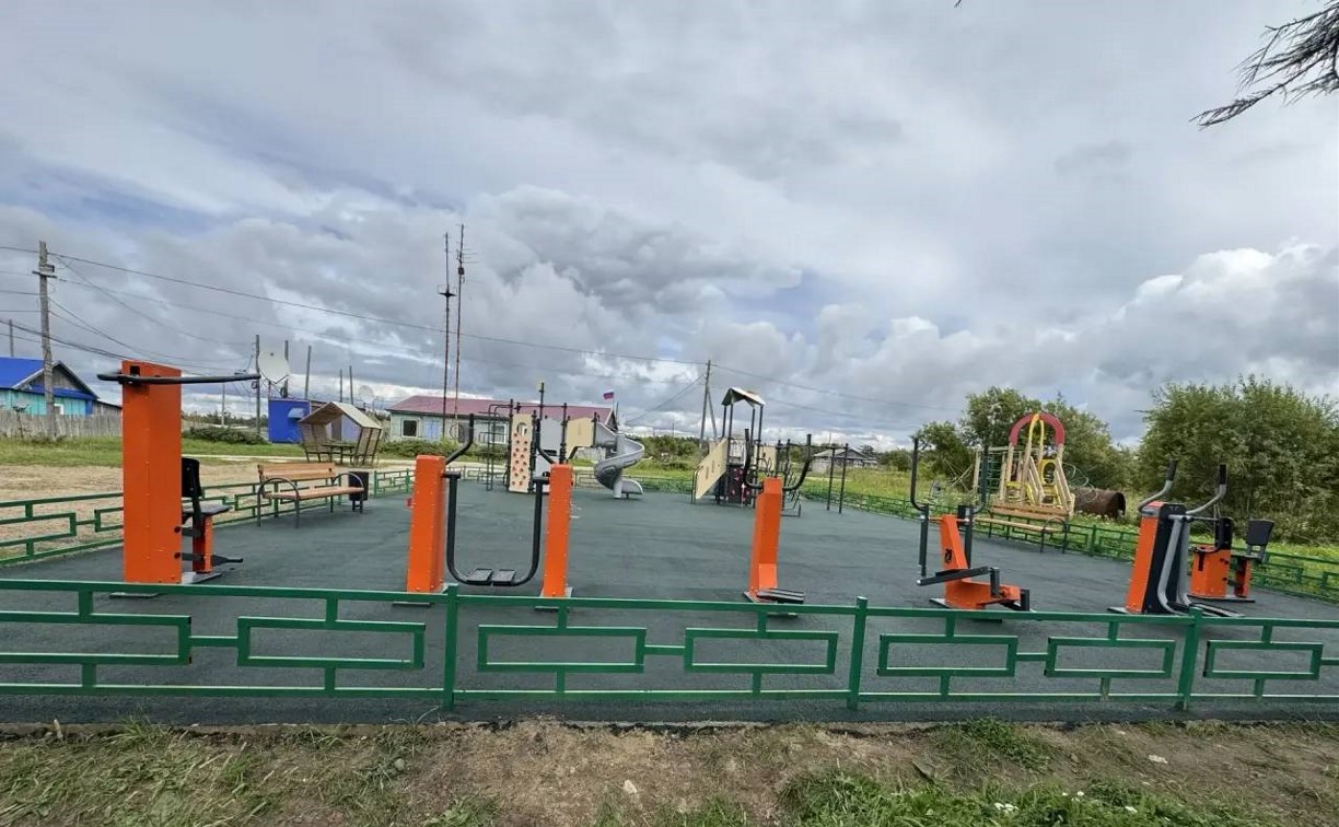 В селе Виахту досрочно открыли новый игровой комплекс