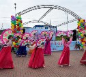 Маленькую Корею устроили сахалинцы на главной площади в Томари