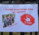 Сахалинец вышел на одиночный пикет к зданию генконсульства Японии в областном центре